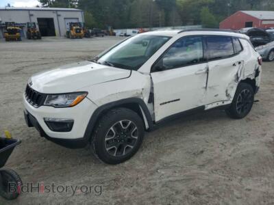 2020 Jeep COMPASS Sport, white — VIN 3C4NJDAB9LT174408, Copart
