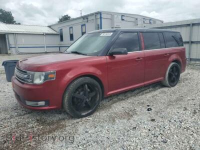 2014 Ford FLEX SEL, red — VIN 2FMGK5C84EBD00567, Copart
