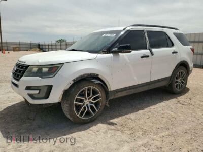 2017 Ford EXPLORER Sport, белый — VIN 1FM5K8GT0HGB30843, Copart