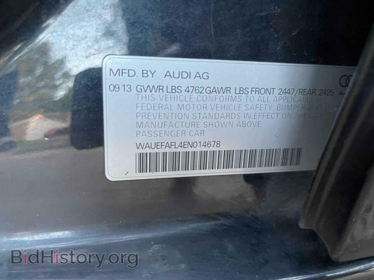 2014 AUDI A4 - VIN: WAUEFAFL4EN014678 - Фото 10
