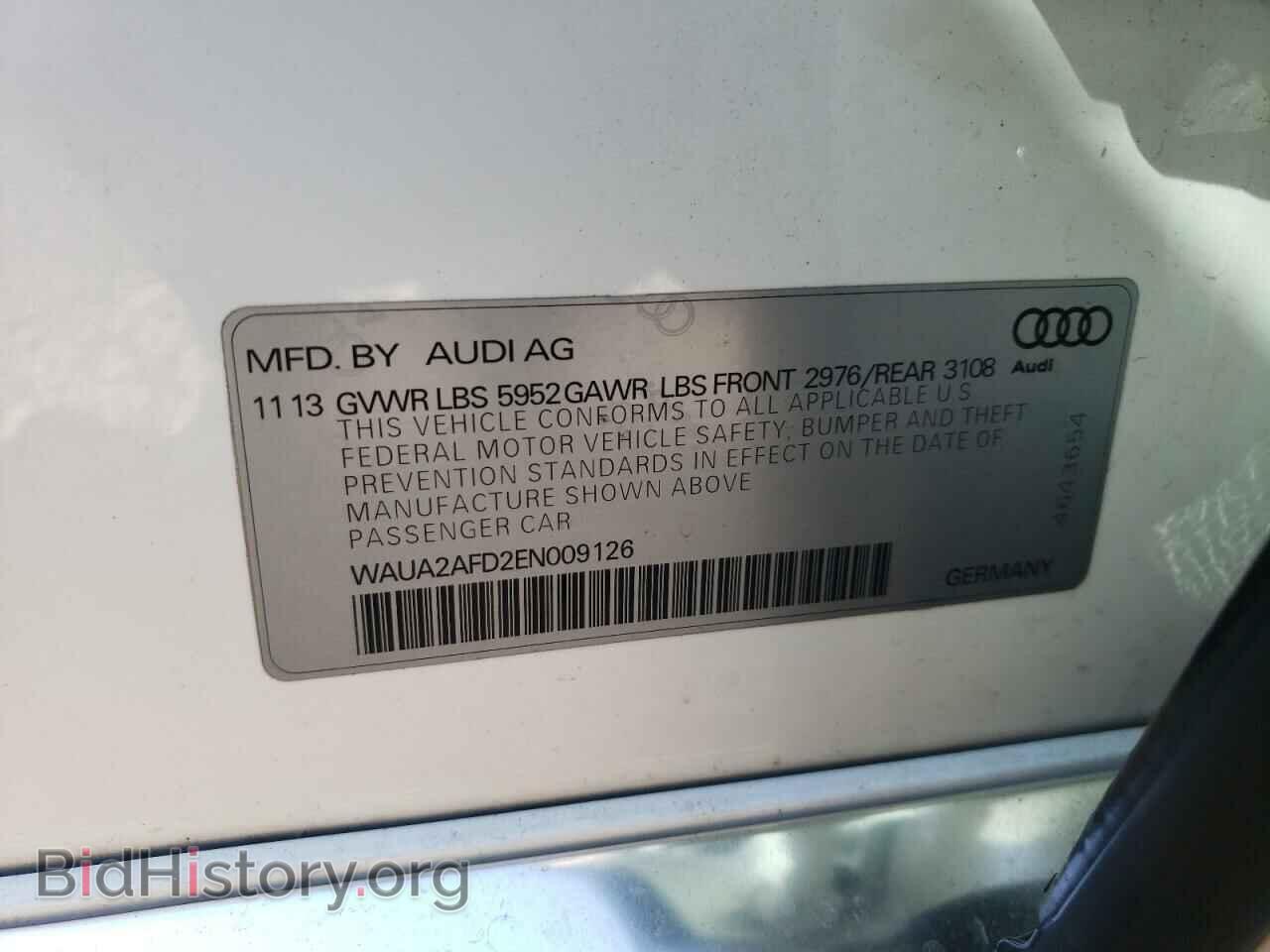 2014 AUDI A8 - VIN: WAUA2AFD2EN009126 - Photo 10
