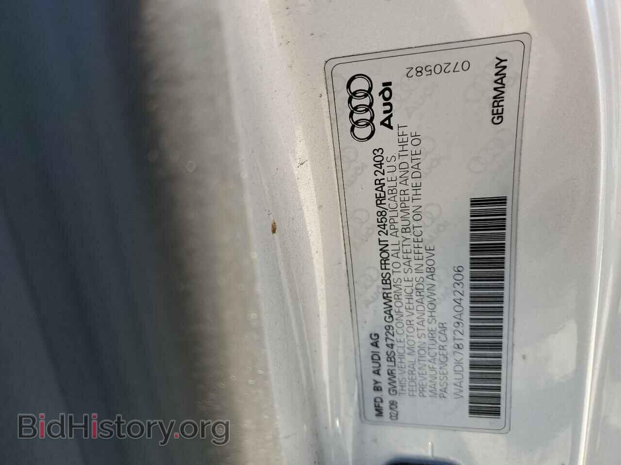 2009 AUDI A5 - VIN: WAUDK78T29A042306 - Фото 12