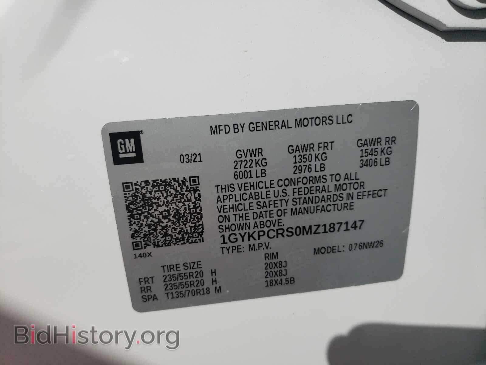 2021 CADILLAC XT6 - VIN: 1GYKPCRS0MZ187147 - Фото 10