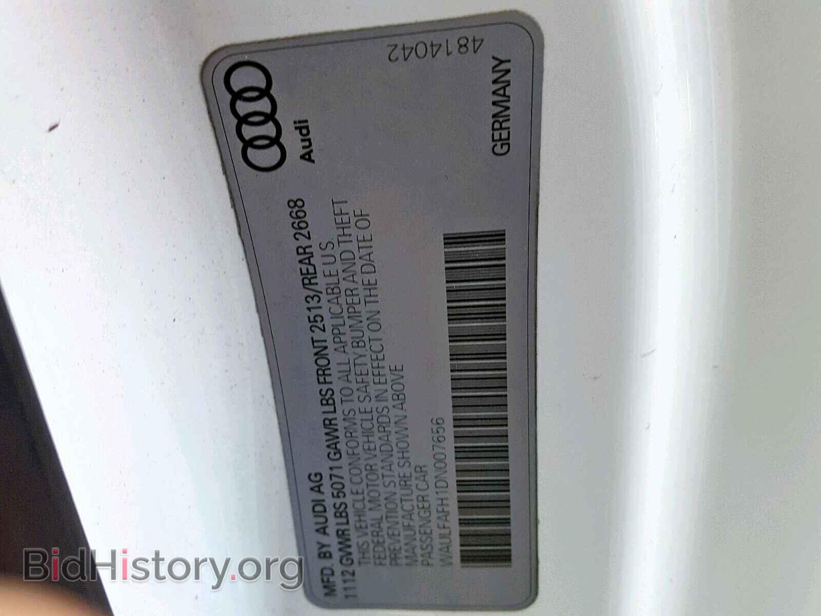 2013 AUDI A5 PREMIUM - VIN: WAULFAFH1DN007656 - Фото 10