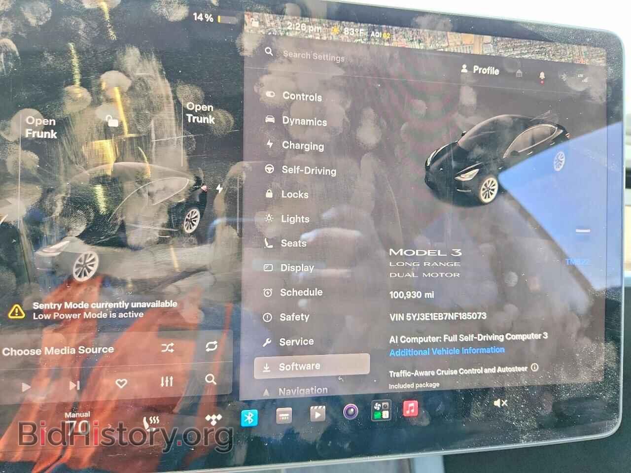 2022 TESLA MODEL 3 - VIN: 5YJ3E1EB7NF185073 - Фото 9