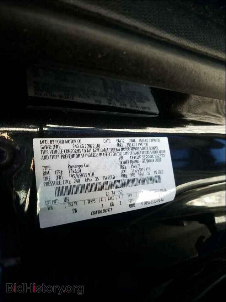 2013 FORD FOCUS - VIN: 1FADP3E20DL132372 - Фото 10