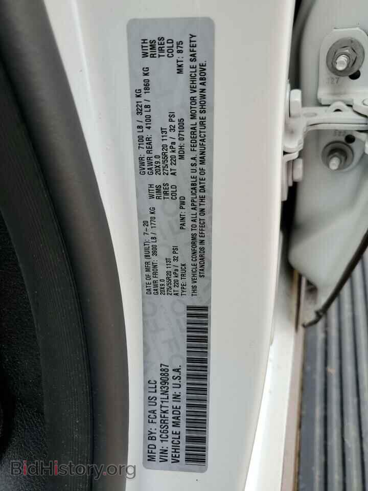 2020 RAM 1500 - VIN: 1C6SRFKT1LN390887 - Photo 12