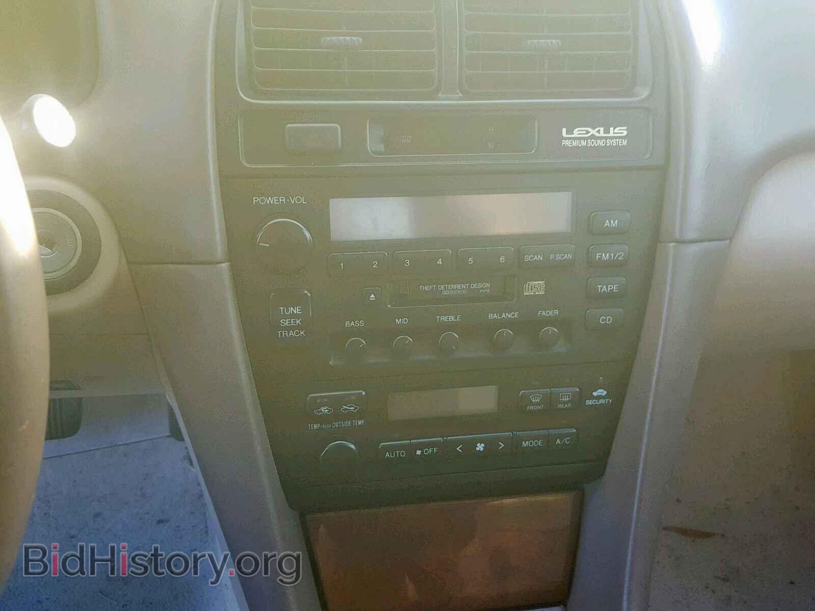 1999 LEXUS ES300 - VIN: JT8BF28G5X0215547 - Фото 9