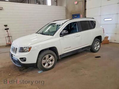 2015 Jeep COMPASS Sport, белый — VIN 1C4NJCBA3FD249680, Copart