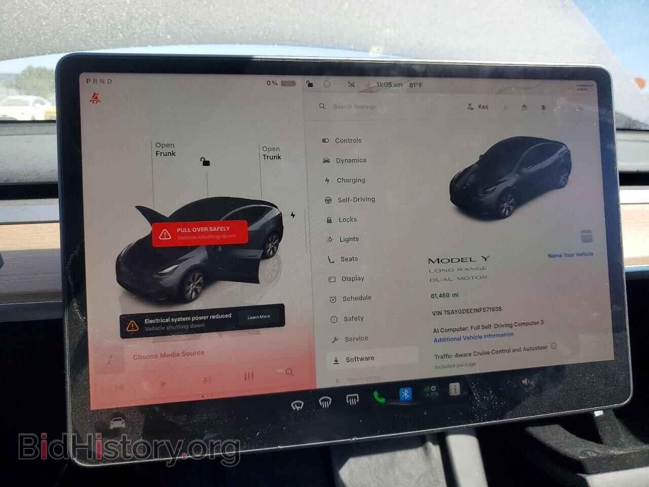 2022 TESLA MODEL Y - VIN: 7SAYGDEE1NF571938 - Фото 9