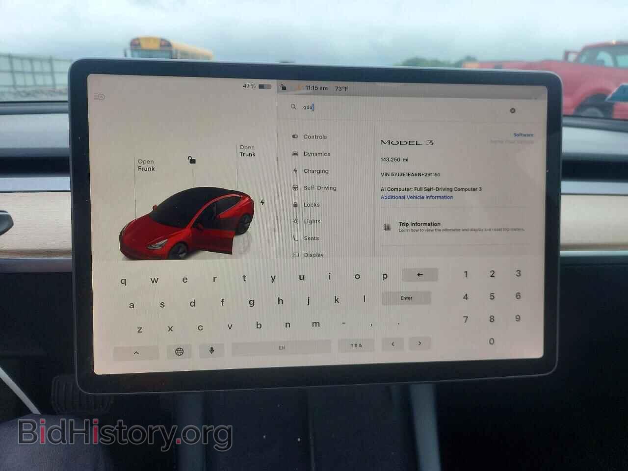 2022 TESLA MODEL 3 - VIN: 5YJ3E1EA6NF291151 - Фото 9