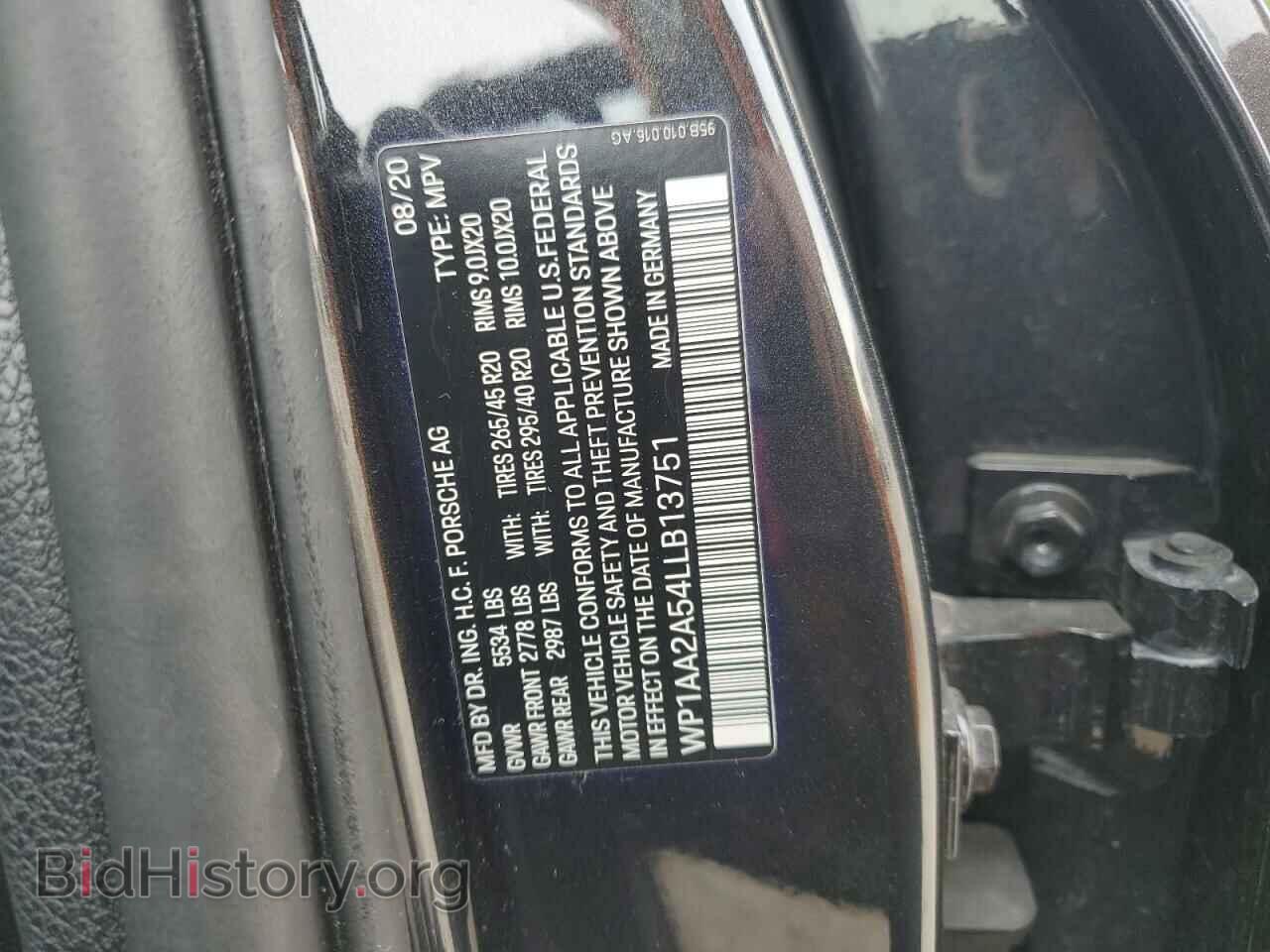 2020 PORSCHE MACAN - VIN: WP1AA2A54LLB13751 - Photo 13