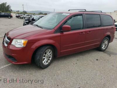 2014 Dodge CARAVAN SXT, burgundy — VIN 2C4RDGCG1ER172970, Copart