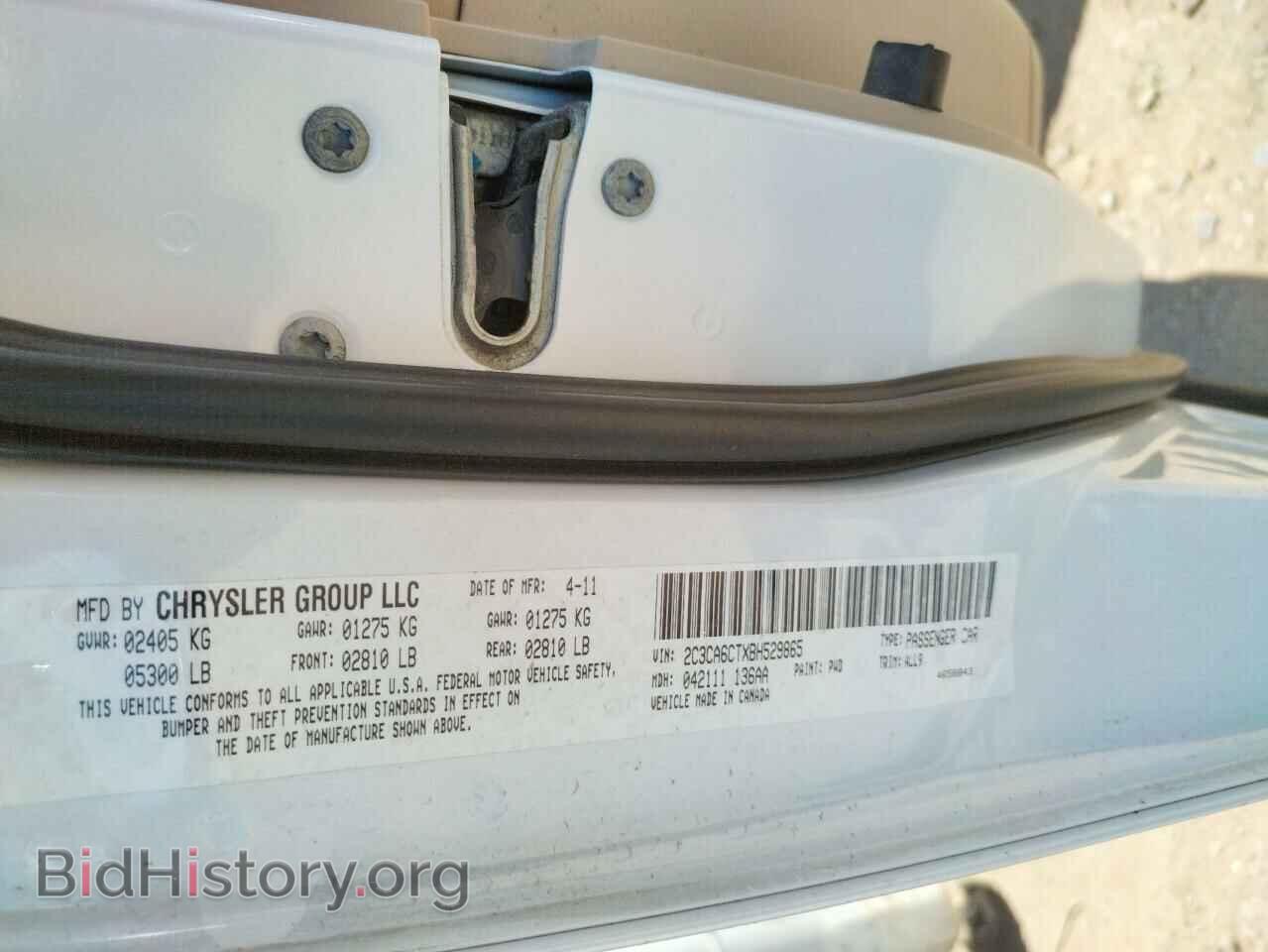 2011 CHRYSLER 300 - VIN: 2C3CA6CTXBH529865 - Фото 10