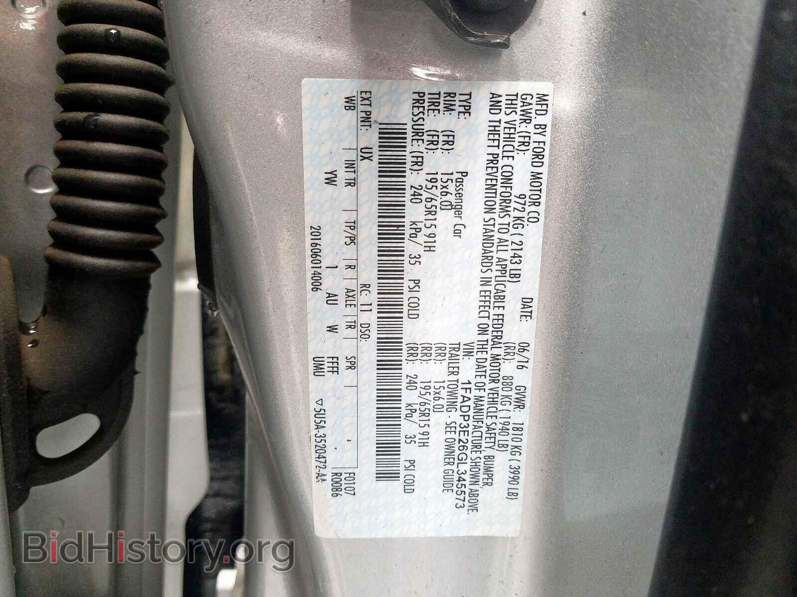 2016 FORD FOCUS - VIN: 1FADP3E26GL345573 - Photo 10