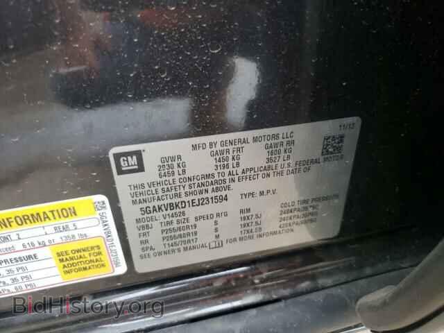 2014 BUICK ENCLAVE - VIN: 5GAKVBKD1EJ231594 - Фото 10