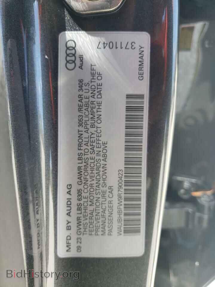 2024 AUDI RS E-TRON - VIN: WAUBHBFW9R7900423 - Фото 12
