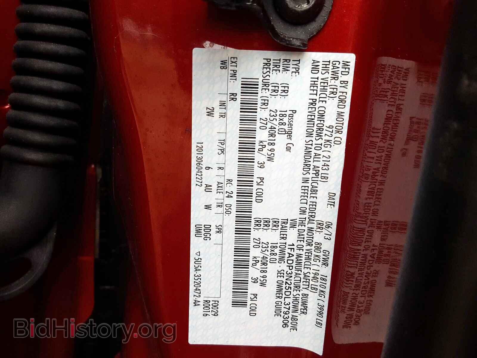 2013 FORD FOCUS - VIN: 1FADP3N25DL379306 - Фото 10