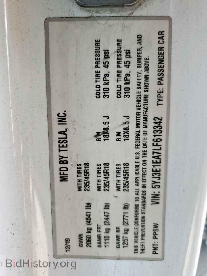2020 TESLA MODEL 3 - VIN: 5YJ3E1EA7LF613342 - Photo 13