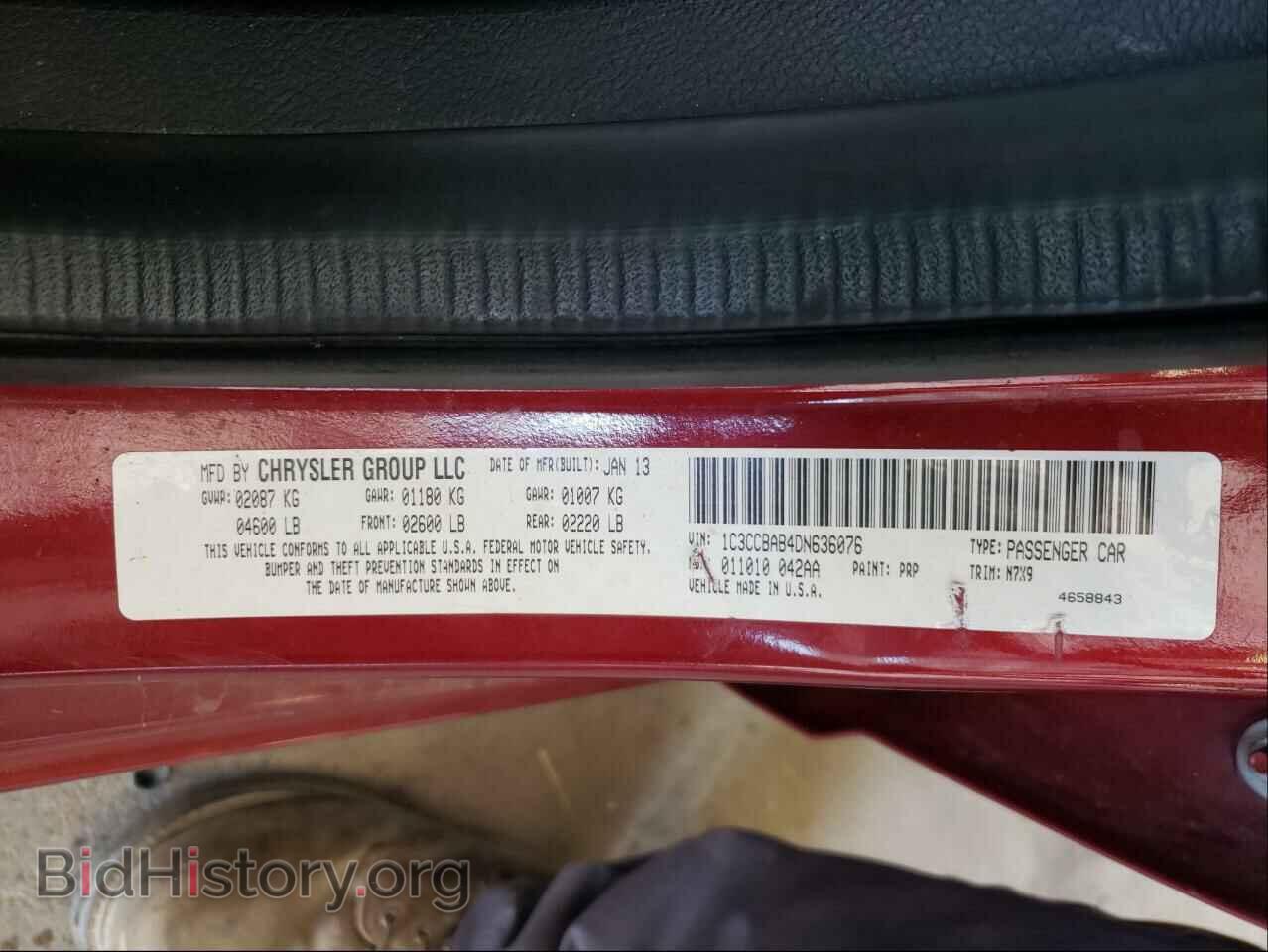 2013 CHRYSLER 200 - VIN: 1C3CCBAB4DN636076 - Photo 10