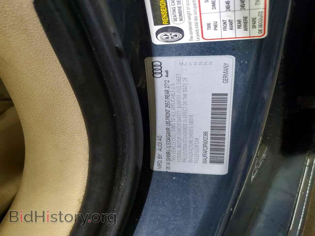 2015 AUDI A6 - VIN: WAUFFAFC0FN002386 - Photo 12