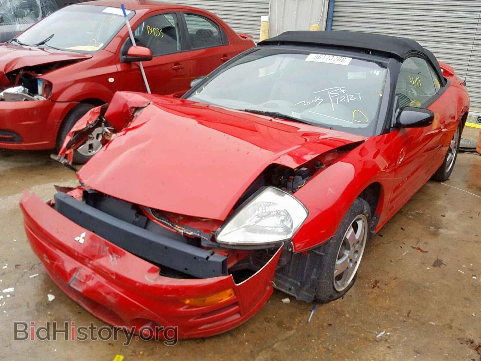 2003 MITSUBISHI ECLIPSE - VIN: 4A3AE45G33E198838 - Фото 2