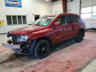 2014 Jeep COMPASS Latitude, red — VIN 1C4NJDEB9ED647792, Copart