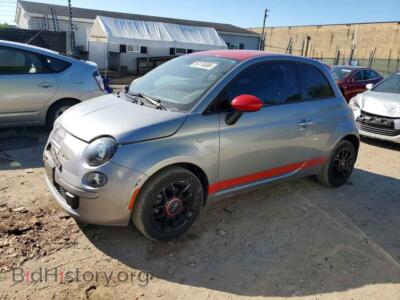 2015 Fiat 500 POP, gray — VIN 3C3CFFAR8FT647743, Copart
