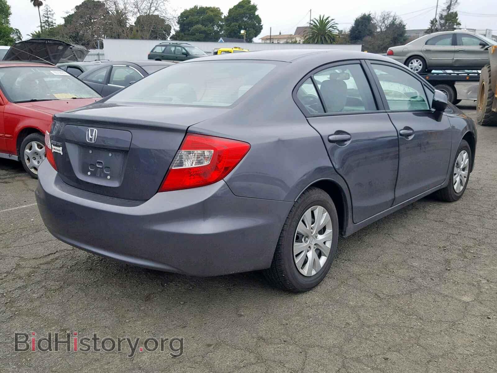 2012 HONDA CIVIC LX - VIN: 2HGFB2E53CH571732 - Фото 4