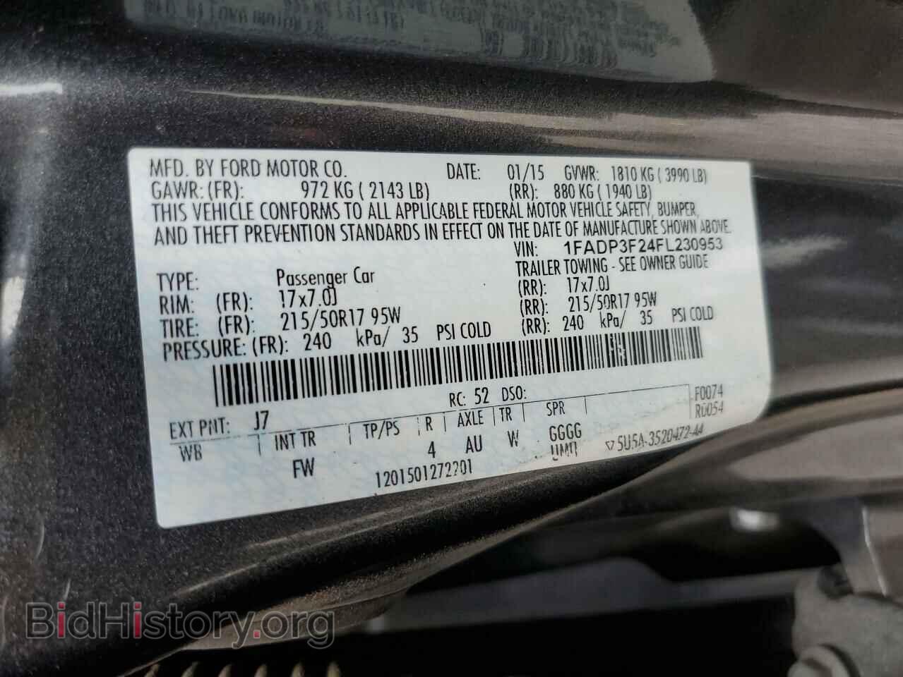 2015 FORD FOCUS - VIN: 1FADP3F24FL230953 - Фото 13