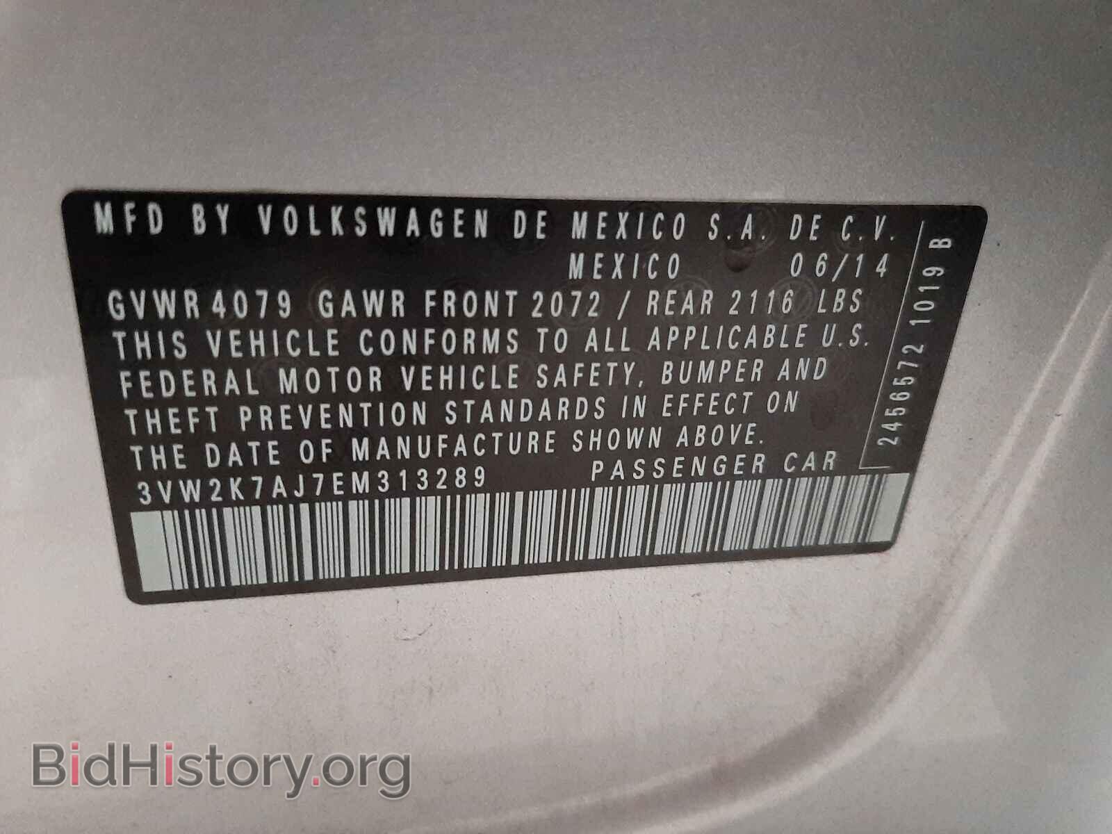 2014 VOLKSWAGEN JETTA - VIN: 3VW2K7AJ7EM313289 - Photo 10