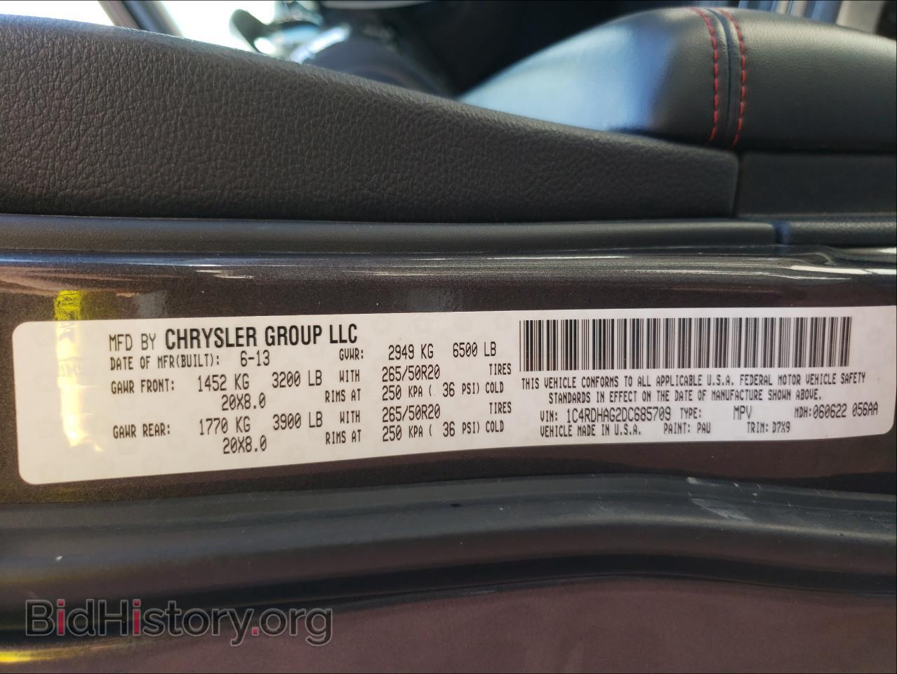 2013 DODGE DURANGO - VIN: 1C4RDHAG2DC685709 - Фото 10