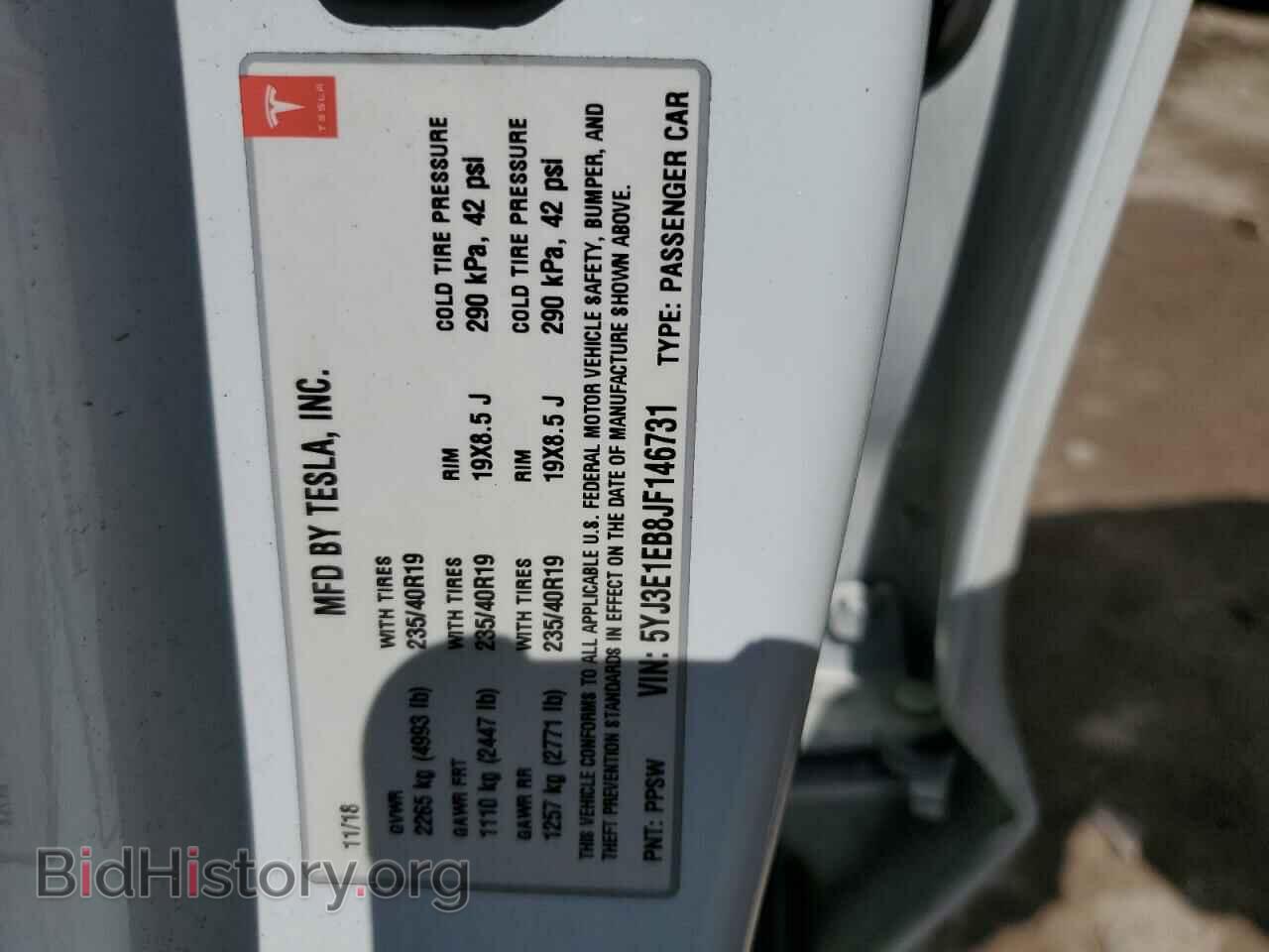 2018 TESLA MODEL 3 - VIN: 5YJ3E1EB8JF146731 - Photo 12