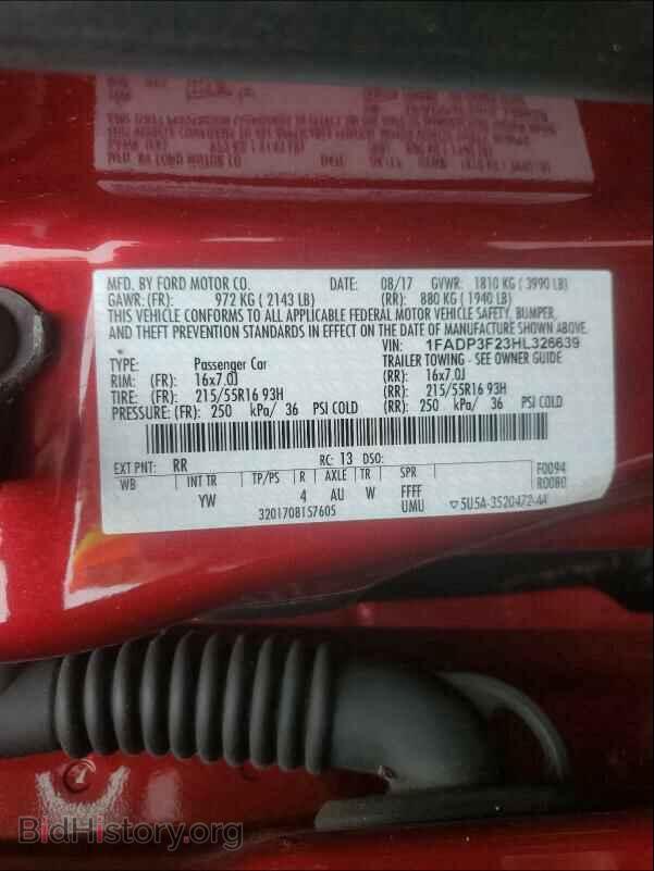 2017 FORD FOCUS - VIN: 1FADP3F23HL326639 - Фото 10