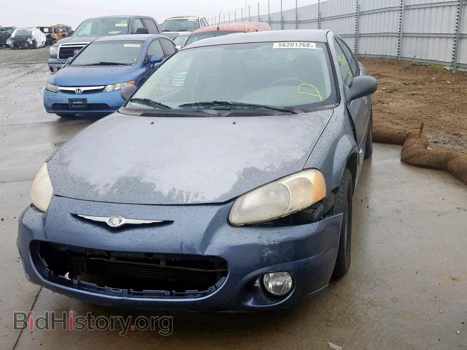 2002 CHRYSLER SEBRING - VIN: 1C3EL46X02N239373 - Фото 2