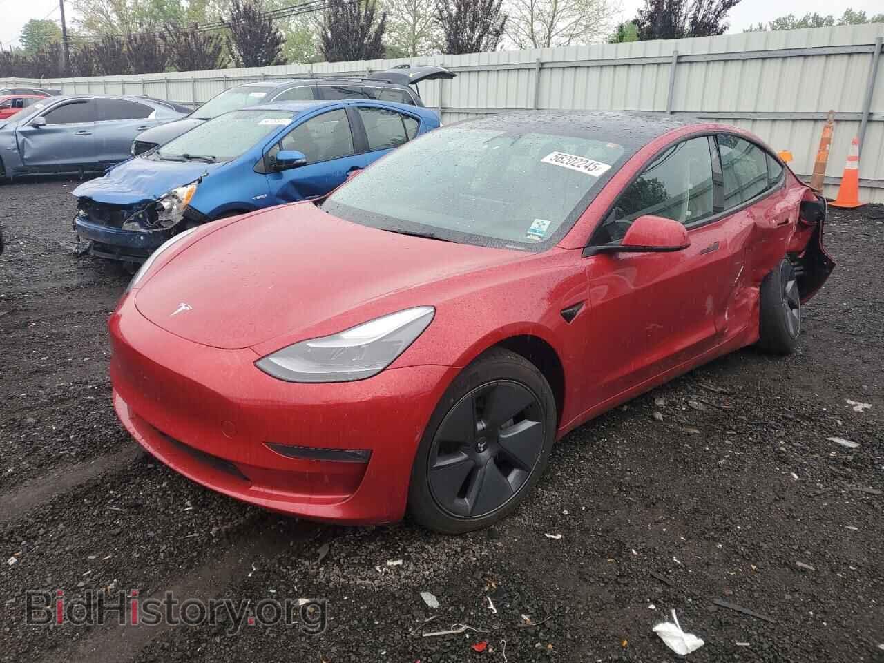 Photo 5YJ3E1EB7NF275002 - TESLA MODEL 3 2022