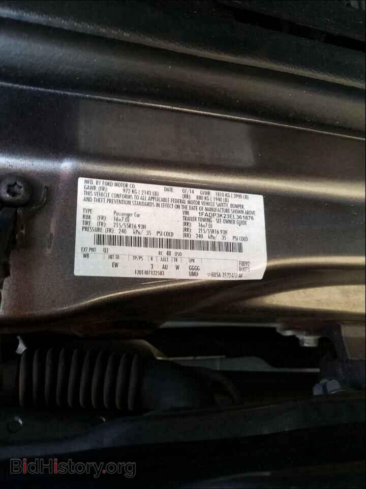 2014 FORD FOCUS - VIN: 1FADP3K23EL361876 - Photo 10