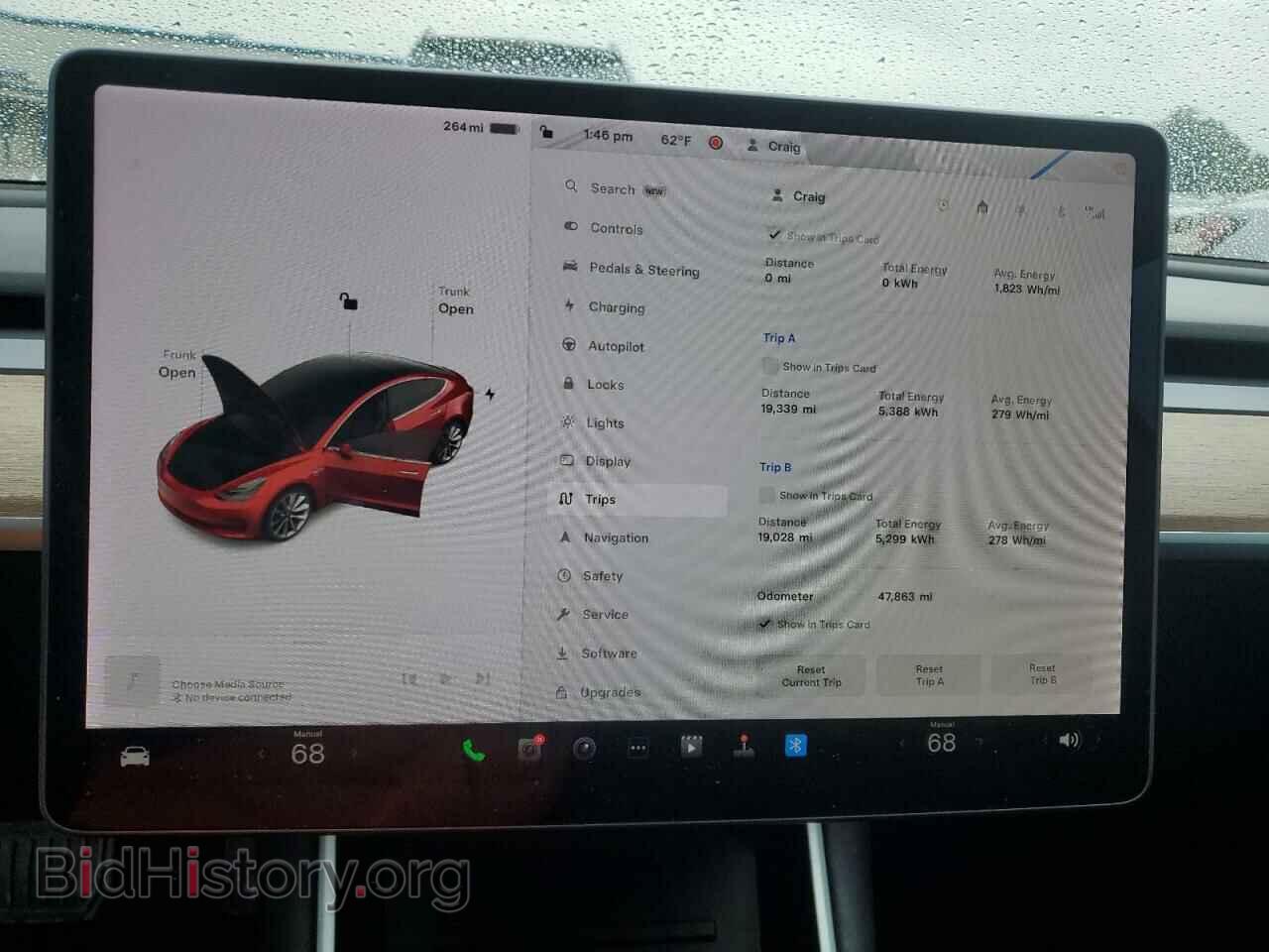 2019 TESLA MODEL 3 - VIN: 5YJ3E1EB0KF189722 - Фото 9