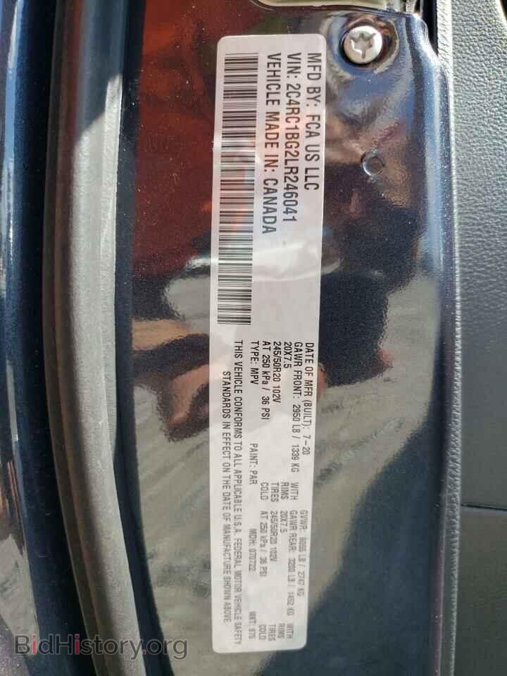 2020 CHRYSLER PACIFICA - VIN: 2C4RC1BG2LR246041 - Photo 10