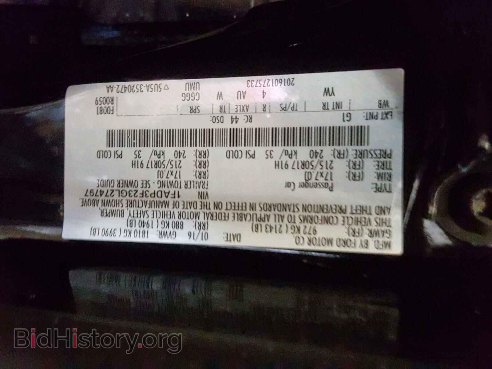 2016 FORD FOCUS - VIN: 1FADP3F23GL274797 - Photo 10