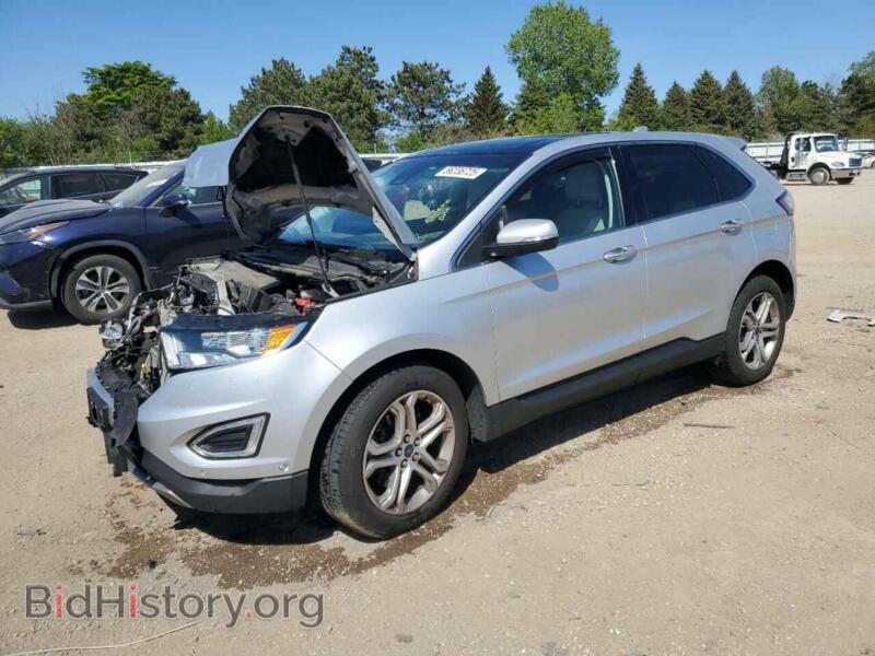 2016 Ford EDGE Titanium (VIN 2FMPK4K85GBC35162) — фото 1 из 14, Copart, повреждение: передняя часть