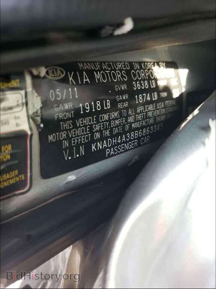 2011 KIA RIO - VIN: KNADH4A38B6863345 - Фото 10