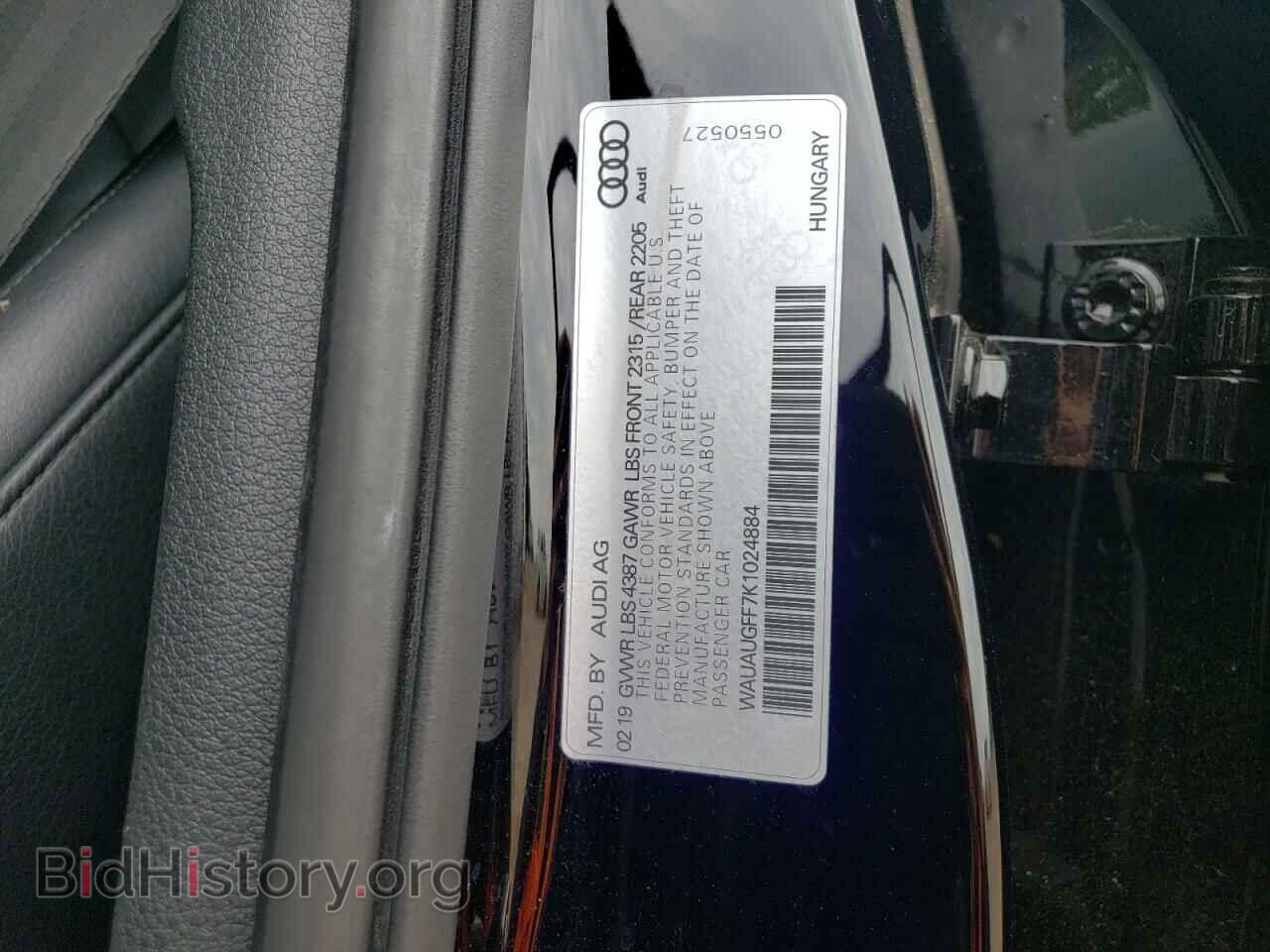 2019 AUDI A3 - VIN: WAUAUGFF7K1024884 - Фото 12