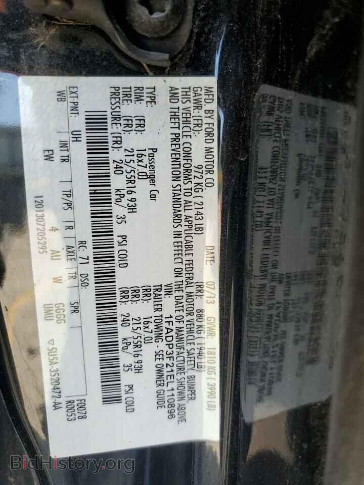 2014 FORD FOCUS - VIN: 1FADP3F21EL110896 - Photo 12