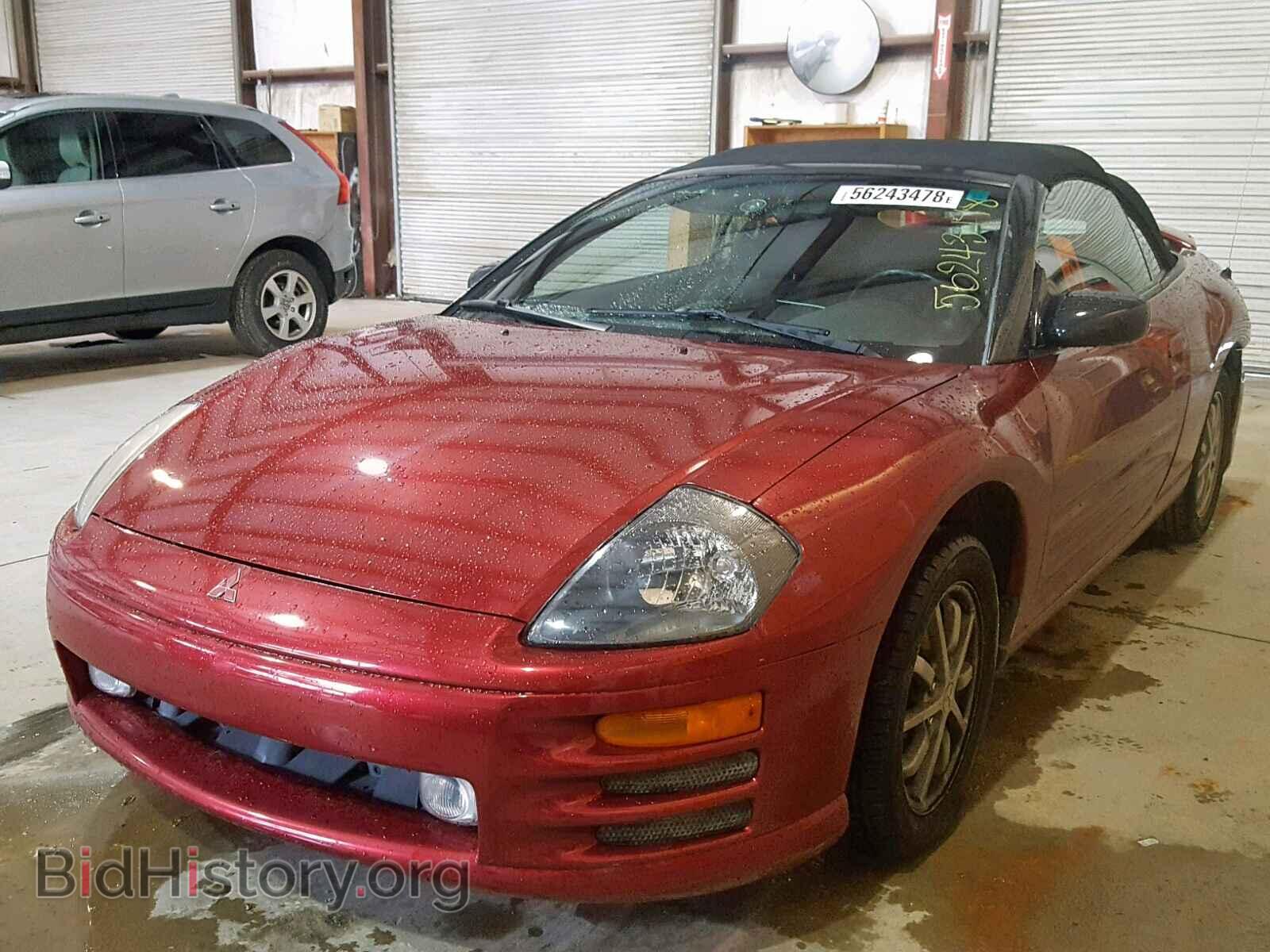 2001 MITSUBISHI ECLIPSE - VIN: 4A3AE35G11E001186 - Photo 2