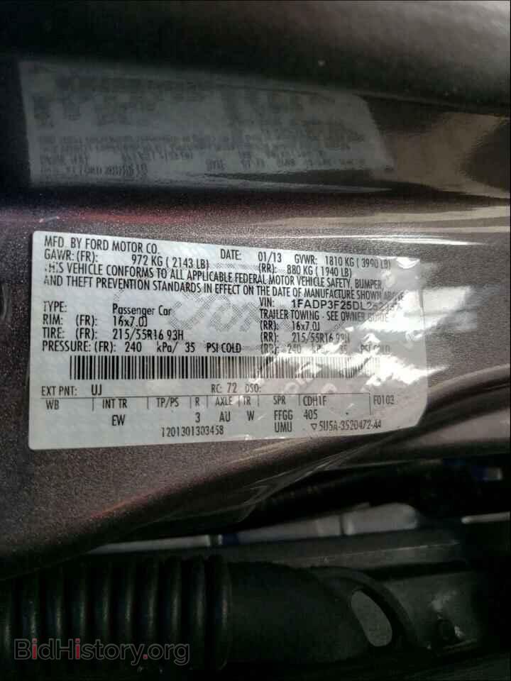 2013 FORD FOCUS - VIN: 1FADP3F25DL252957 - Фото 10