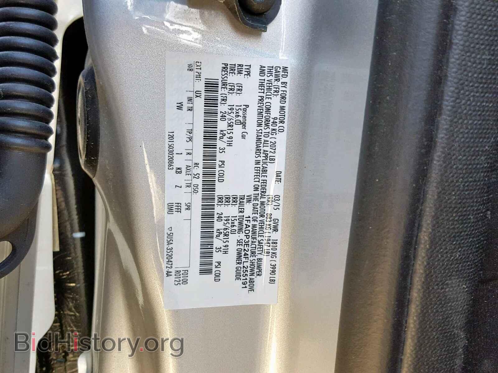 2015 FORD FOCUS - VIN: 1FADP3E24FL255191 - Фото 10