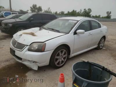 2010 Mitsubishi GALANT ES, белый — VIN 4A32B3FF9AE009829, Copart