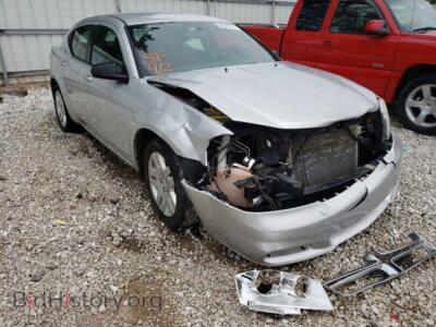 2012 Dodge AVENGER Avenger SE, silver — VIN 1C3CDZAB9CN252881, Copart