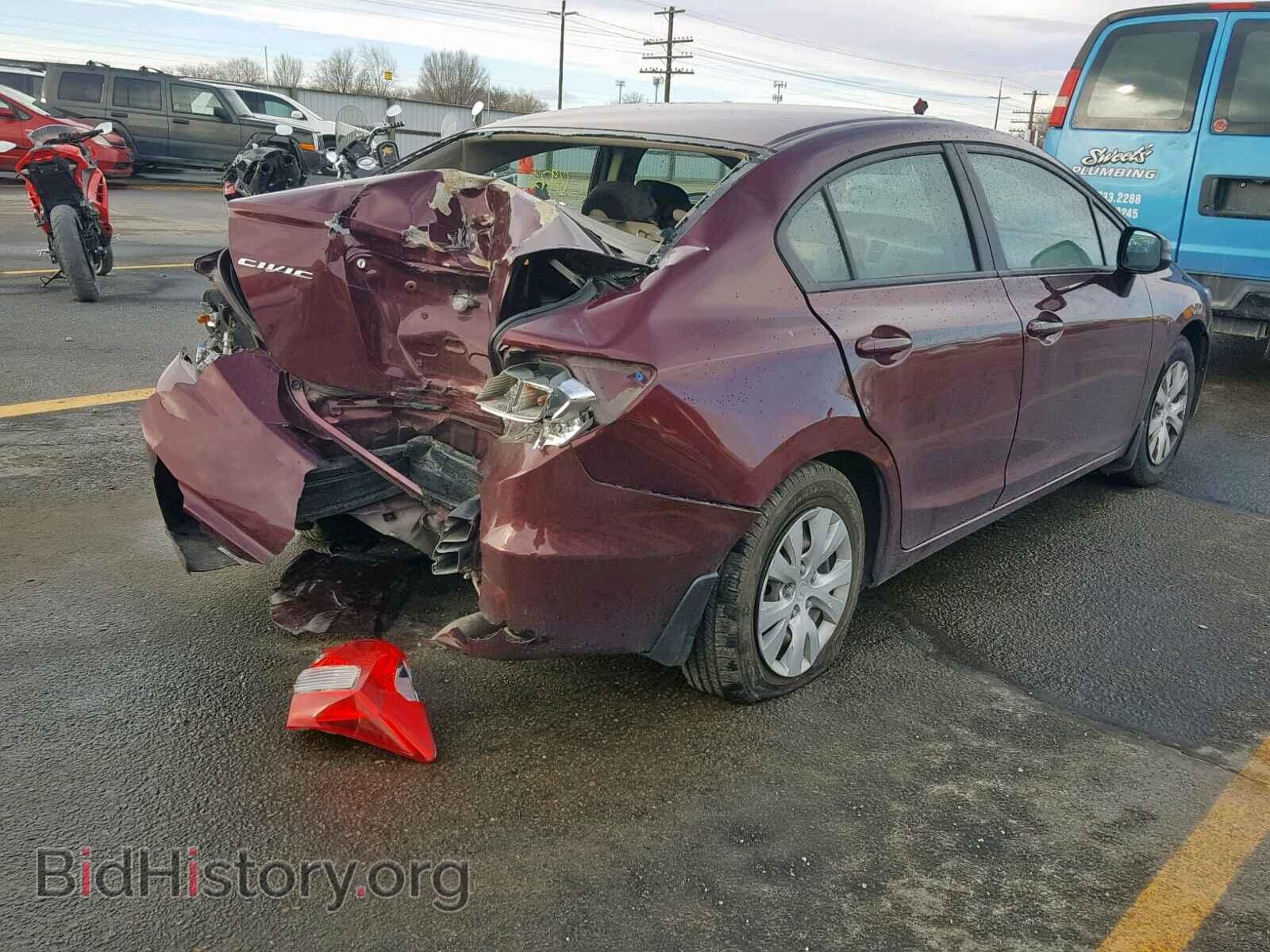 2012 HONDA CIVIC LX - VIN: 2HGFB2F58CH602178 - Фото 4